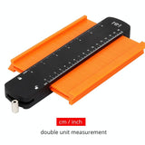 Metal Profile Contour Utensils Set With 10 Ruler Straight Edge Pencil And Screwdriver - Locking Feature-1915197636621766658