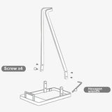 Non-Punch Storage Bracket For Dyson Vacuum - Universal Floor Mount Black-1915197827315798022