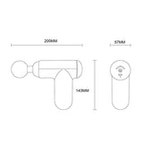 Black Mini Vibrating Fascia Massage Gun-1915198303910367234