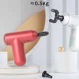 Black Mini Vibrating Fascia Massage Gun-1915198303910367236