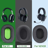 Black Mesh Earpads For Razer Blackshark V2 Usb Sound / Pro Headset - 1 Pair-1922443457511690241