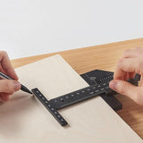 Multifunctional Aluminum Alloy Marking Ruler - T Type-1915196875024240644
