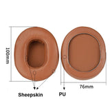 2-Pack Sheepskin Earmuffs For Audio-Technica Ath-M50 / M40 / M50X / Msr7 - Black-1915198312865206274