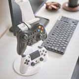 3-Tier Desktop Gamepad And Headphone Storage Rack - Black-1915198091028467716