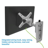 Quick Release Wall Mount For Computer Monitor - Silver Gray-1915196816907964421
