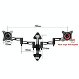 Wall-Mounted Dual Screen Computer Bracket For Splicing-1915197052275527682