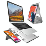 Foldable Laptop Stand - Aluminum Alloy Silver-1915196927427874823