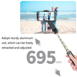 Handheld Stabilizer With Removable Fill Light And App - Black-1915196882347495428