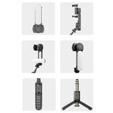 Handheld Stabilizer With Removable Fill Light And App - Black-1915196882347495430