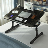 Foldable Bed Desk - Lifts For Easy Use-1915197633778028551