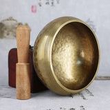 8.5Cm Copper Buddha Sound Bowl Set With Mat Stick & Bag-1915196644673064963