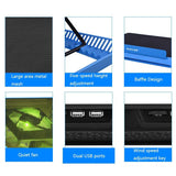 Mesh Laptop Cooling Stand - Metal Base-1915197124627271684