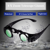 Zoomable Fishing Binoculars - Gray Clip 8X Magnification-1915198097496084481