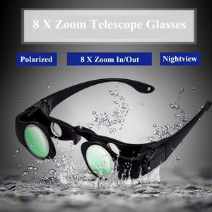 Zoomable Fishing Binoculars - Yellow & Red Clip - 8X Magnification-1915197160287244289
