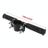 Universal Children Armrest For Electric Scooter - Fixed Riser In Black-1915197141408681986