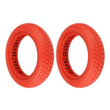 Red 8.5 Semi-Solid Honeycomb Tire For Xiaomi M365 Scooter-1915196861824765953