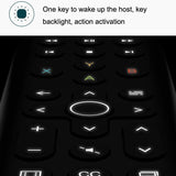 Long Backlit Media Remote For Xbox - Black-1915198345937293315