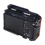 Wooden Handle Alloy Rabbit Cage For Sony Zv-E10 Camera - Black-1915196966673977350
