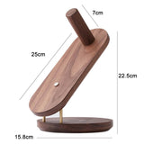 Black Walnut Hair Dryer Storage Bracket - Solid Wood-1915196908138270722