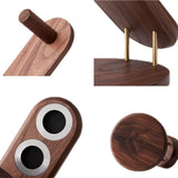 Black Walnut Hair Dryer Storage Bracket - Solid Wood-1915196908138270723