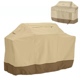 Waterproof Bbq Cover With Sundry Bag - Oxford Cloth 170X61X117Cm Beige-1915196658686234629