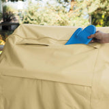 Waterproof Bbq Cover With Sundry Bag - Oxford Cloth 170X61X117Cm Beige-1915196658686234627