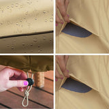 Waterproof Bbq Cover With Sundry Bag - Oxford Cloth 178X61X122Cm Beige-1915196661475446786