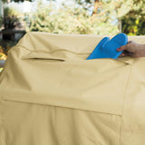 Waterproof Bbq Cover With Sundry Bag - Oxford Cloth 178X61X122Cm Beige-1915196661475446787
