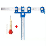 Woodworking Punch Locator For Cabinet Doors - Blue Handle Set-1915197633094356992