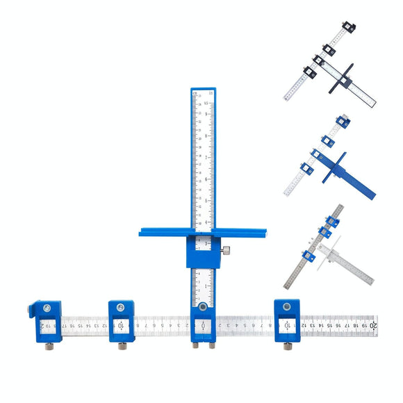 Woodworking Punch Locator For Cabinet Doors - Black Handle Set-1915197443054637057