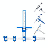Woodworking Punch Locator For Cabinet Doors - Black Handle Set-1915197443054637057