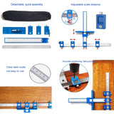 Aluminum Punch Locator For Cabinet Doors -All Aluminum Alloy BLACK-1915197173256032260