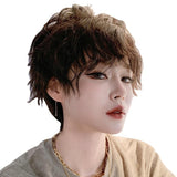 Women Fluffy Tea Full Head Wig - Natural Look-1915196827330809856