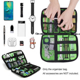 Portable Multifunctional U Disk Storage Bag For Mobile Phone Accessories - Green-1915197964708614148