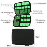 Portable Multifunctional U Disk Storage Bag For Mobile Phone Accessories - Purple-1915198372915056642