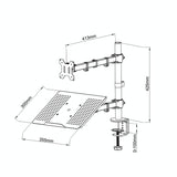 Rotatable Dual Screen Laptop Stand For Desktop-1915197932882235397