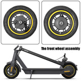 Front Wheel For Ninebot Max G30 - 10 Inch Tubeless Yellow-1922443387970129922