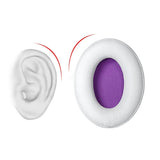 2 Foam Headphone Earmuffs For Kingston Hyperx Cloud Mix / Flight S / Alpha - White 2 Pcs-1915198143415324675