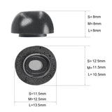 2-Pack Memory Foam Ear Tips For Tws Airpods Pro - Black Small-1915197969896968194