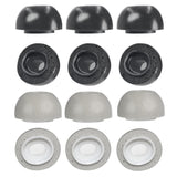 2-Pack Memory Foam Ear Tips For Tws Airpods Pro - Gray Large-1915197805874515969