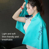 Double-Sided Fleece Bath Towel - Quick-Drying Small Blue-1915197799666946053