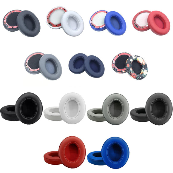 2-Pack Soft Leather Headphone Covers For Beats Studio 2 / 3 - Dark Blue-1922443436565336065
