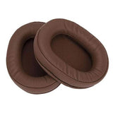 2-Pack Headset Earmuffs For Sony Mdr-7506 / V6 / 900St - Brown Stitching-1915197811440357376