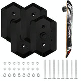 Skateboard Deck Display & Storage Stand - Wall Mount Black-1922443401932967937