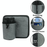 Portable Luggage Bag With Cup Holder - Gray-1915197145401659396