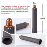 30Mm Long Barrel Curling Iron For Dyson Hair Dryer - Upgraded Red-1922443456328896515