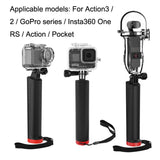 Action Camera Handle Floating Rod For Gopro Hero 11 And 360 One Rs-1915196966183243779