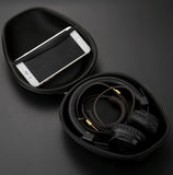 Compact Headphone Storage Bag - Black-1915198099429658629