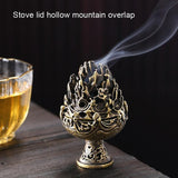 Small Vintage Copper Incense Burner - Bronze Ornament-1915198270091694084
