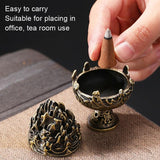 Large Vintage Copper Incense Burner - Bronze Ornament-1915198098708238341
